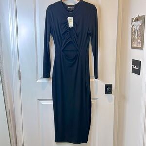 Black Royalty by Meluma Nordstrom special collection stretch ribbed sext dress